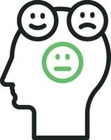 Emotions icon vector image. Suitable for mobile apps, web apps and print media.