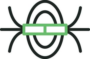 Magnetic Field icon vector image. Suitable for mobile apps, web apps and print media.