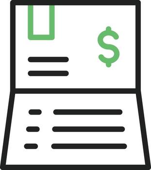 Passbook icon vector image. Suitable for mobile apps, web apps and print media.