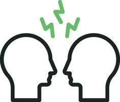 Conflict icon vector image. Suitable for mobile apps, web apps and print media.