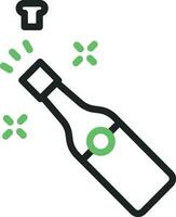 Champagne icon vector image. Suitable for mobile apps, web apps and print media.