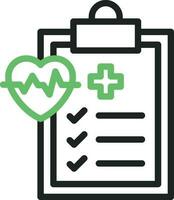 Health Checkup icon vector image. Suitable for mobile apps, web apps and print media.