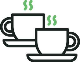 café tazas icono vector imagen. adecuado para móvil aplicaciones, web aplicaciones y impresión medios de comunicación.