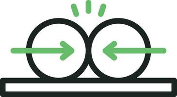 Collision icon vector image. Suitable for mobile apps, web apps and print media.