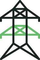 Electric Tower icon vector image. Suitable for mobile apps, web apps and print media.