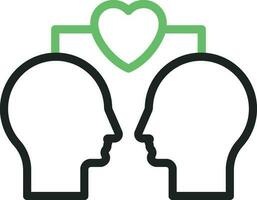 Empathy icon vector image. Suitable for mobile apps, web apps and print media.