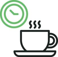 café descanso icono vector imagen. adecuado para móvil aplicaciones, web aplicaciones y impresión medios de comunicación.