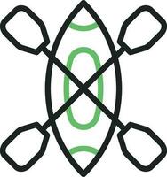Canoe icon vector image. Suitable for mobile apps, web apps and print media.
