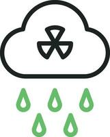 Acid Rain icon vector image. Suitable for mobile apps, web apps and print media.