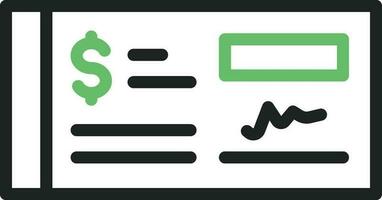 Cheque icon vector image. Suitable for mobile apps, web apps and print media.