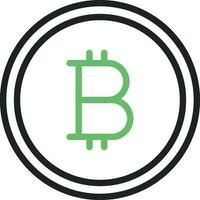 Bitcoin icon vector image. Suitable for mobile apps, web apps and print media.