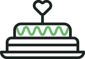 Cake icon vector image. Suitable for mobile apps, web apps and print media.