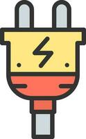 Plug icon vector image. Suitable for mobile apps, web apps and print media.