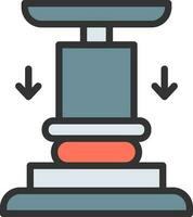 Press icon vector image. Suitable for mobile apps, web apps and print media.