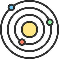 Orbit icon vector image. Suitable for mobile apps, web apps and print media.