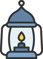 Oil Lamp icon vector image. Suitable for mobile apps, web apps and print media.