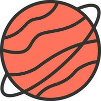 Planet icon vector image. Suitable for mobile apps, web apps and print media.