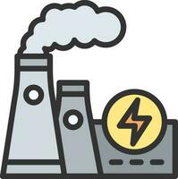 Power Station icon vector image. Suitable for mobile apps, web apps and print media.