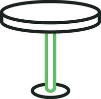 Table icon vector image. Suitable for mobile apps, web apps and print media.