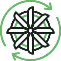 Turbine icon vector image. Suitable for mobile apps, web apps and print media.