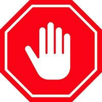 Stop sign vector illustration