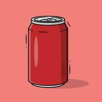 el ilustración de Enlatado bebida Coca vector