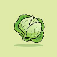 The Illustration of Cabbage vector