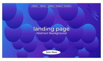 Abstract landing page modern stylish minimal background waves colorful gradient curved shape vector