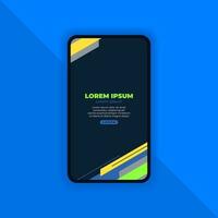 Abstract Geometric Background for Mobile Landing Page vector