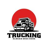 tugurio camión ilustración icono y logo vector