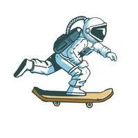 cute astronaut illustration designs with many styles in outer space vector