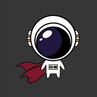cute astronaut illustration designs with many styles in outer space vector