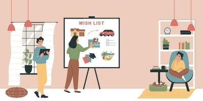 Wish List Background vector