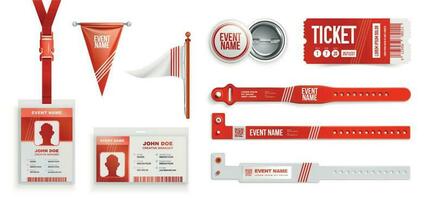 Ticket Access Control Set vector