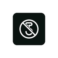 Do not use hooks packaging mark icon symbol vector