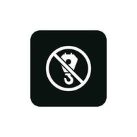 Do not use hooks packaging mark icon symbol vector