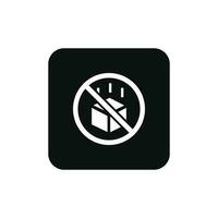 Do not drop packaging mark icon symbol vector