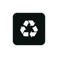 Recycle packaging mark icon symbol vector