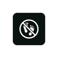 Do not step packaging mark icon symbol vector