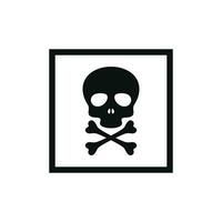 Poison toxic packaging mark icon symbol vector