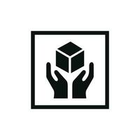 Handle with care mark icon symbol vector