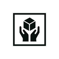 Handle with care mark icon symbol vector