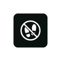 Do not step packaging mark icon symbol vector