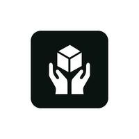 Handle with care mark icon symbol vector