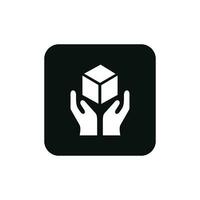 Handle with care mark icon symbol vector