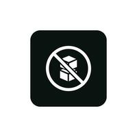 Do not stack packaging mark icon symbol vector