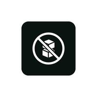 Do not stack packaging mark icon symbol vector