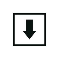 Front packaging mark icon symbol vector