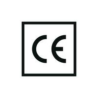 CE mark packaging icon symbol vector