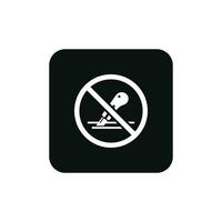 Do not use cutter packaging mark icon symbol vector